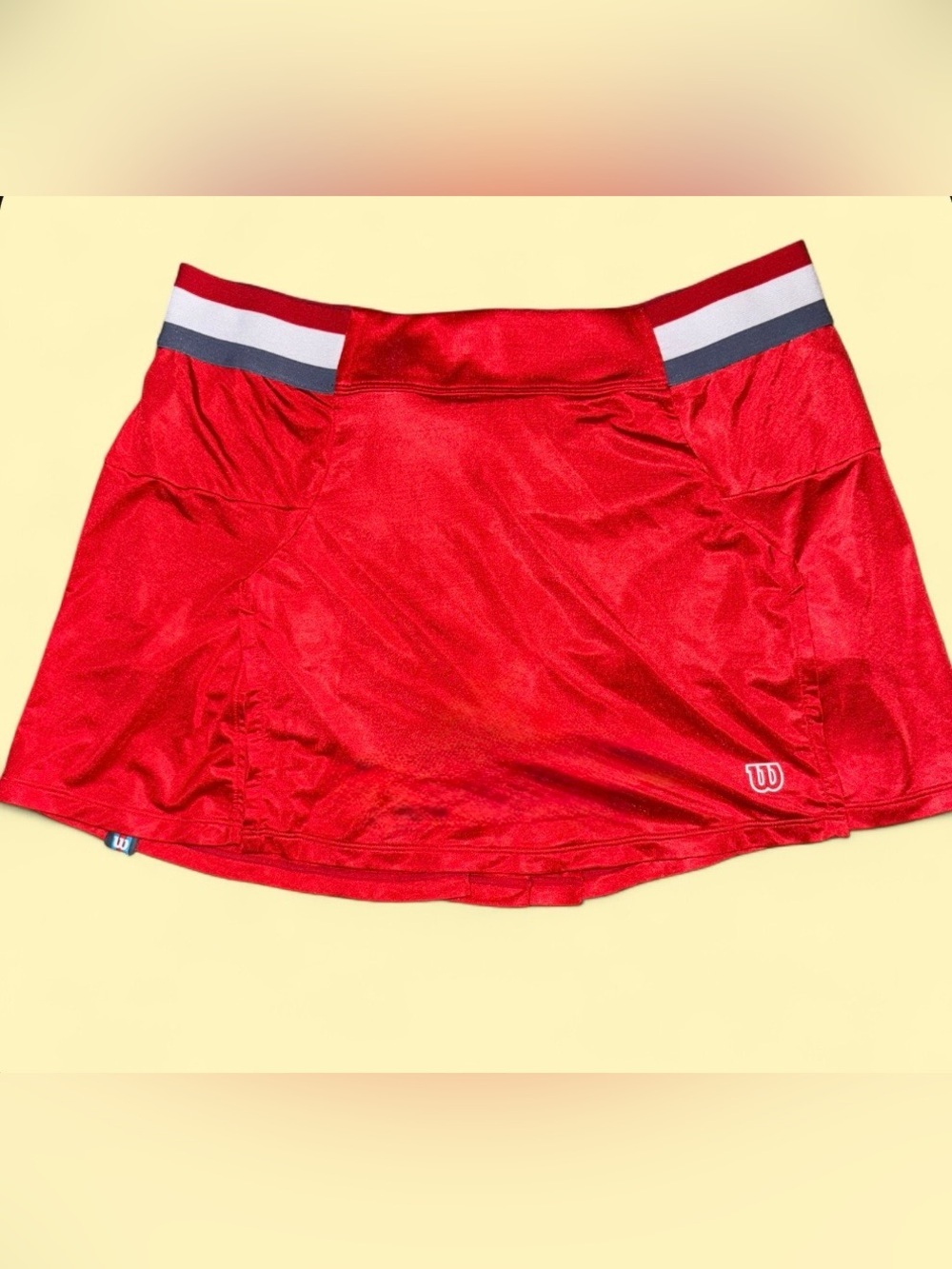 Wilson Red Athletic Tennis Skort Skirt Built-In Shorts - Size Large - Picture 2 of 5